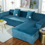 Shaped Sofa Velvet Covers for Living Room