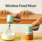 New Wireless Portable Electric Food Mixer