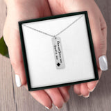 Clean and Serene Vertical Bar Necklace