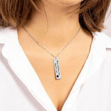 Clean and Serene Vertical Bar Necklace